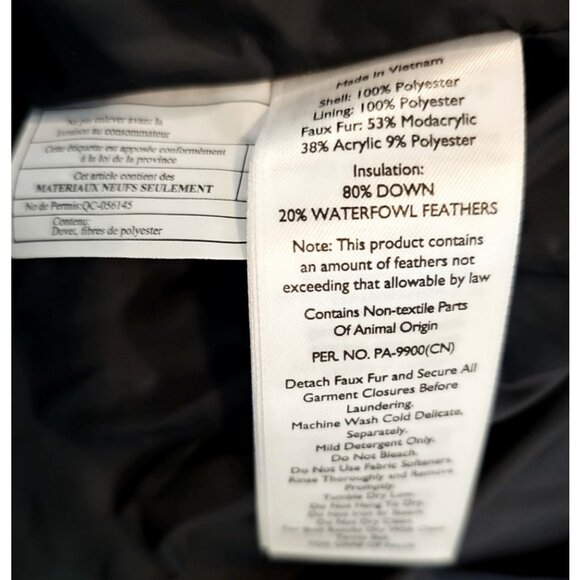 Eddie Bauer Lodge Cascadian Down Parka Jacket Womens TXL Winter Sherpa Fur GRN - Picture 11 of 12